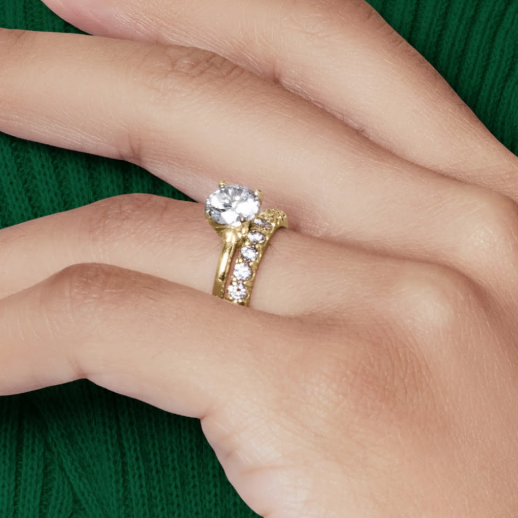 Lab Grown Solitaire Diamond Ring