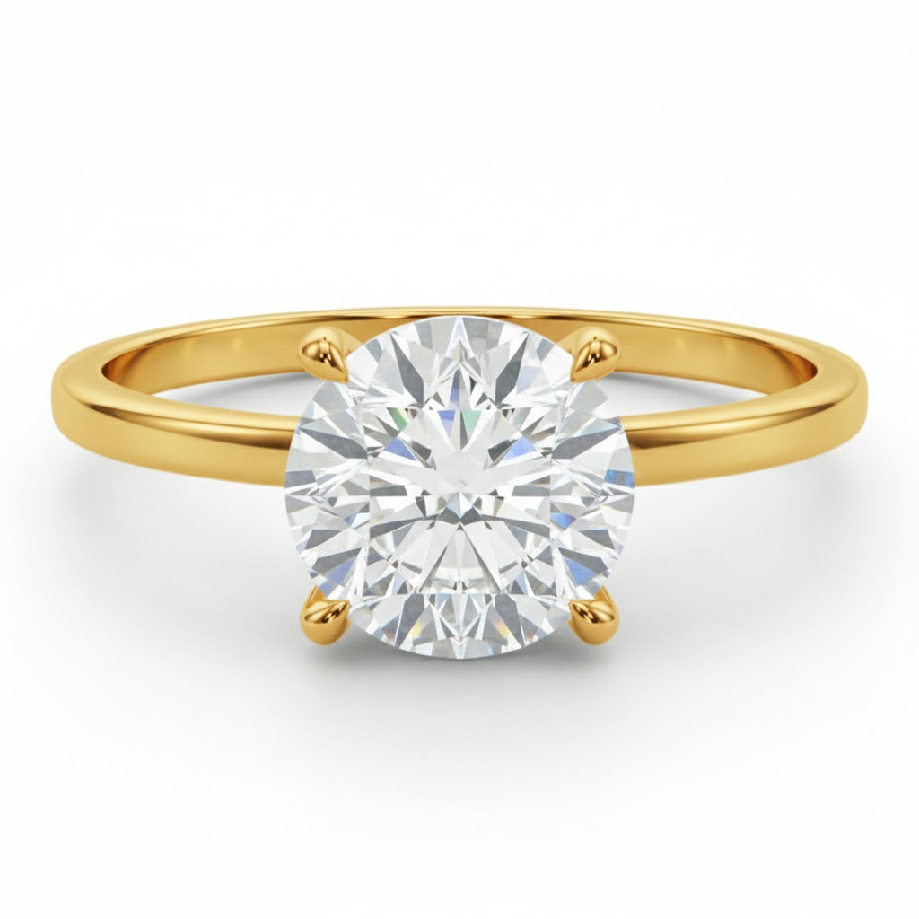Lab Grown Solitaire Diamond Ring
