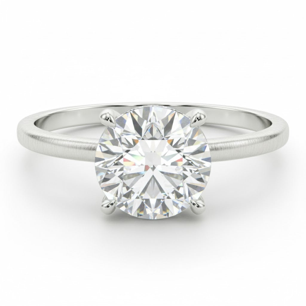 Lab Grown Solitaire Diamond Ring