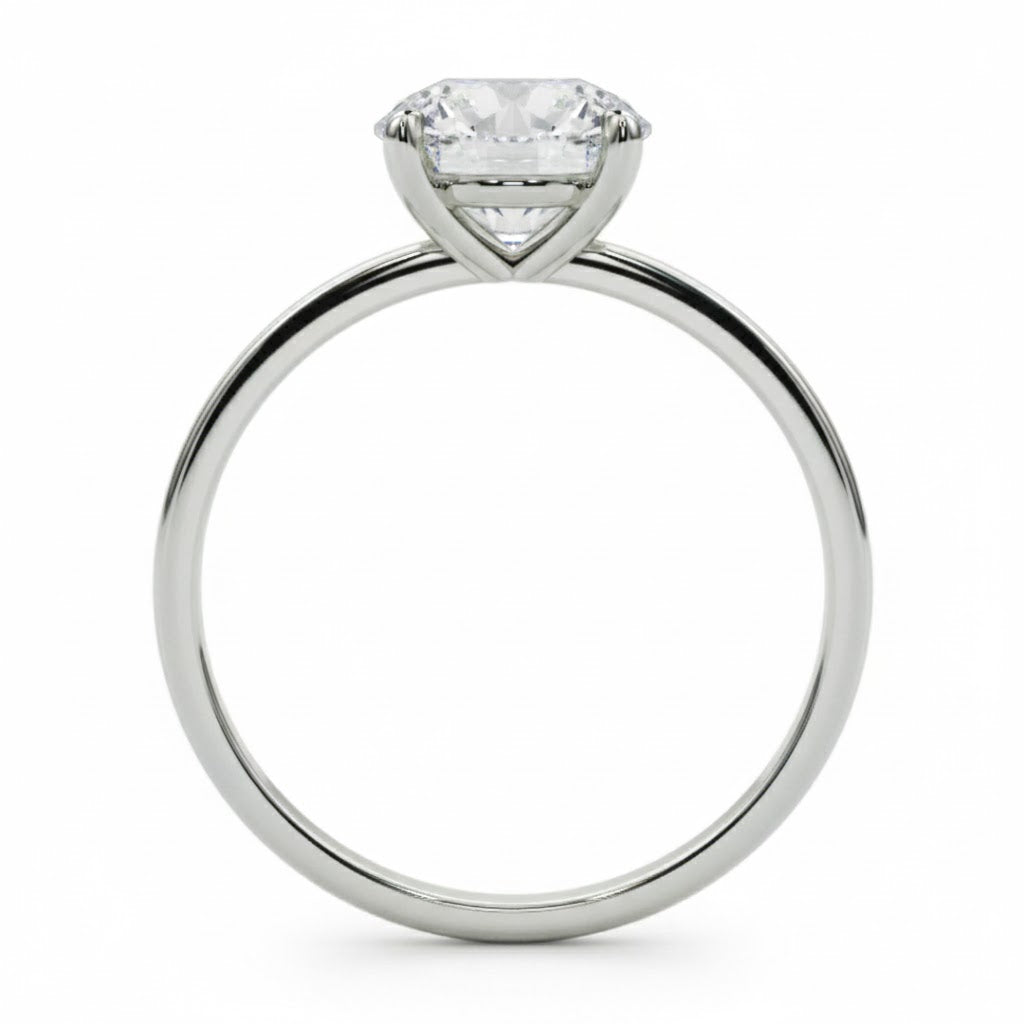 Lab Grown Solitaire Diamond Ring