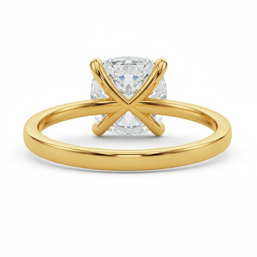 Lab Grown Solitaire Diamond Ring